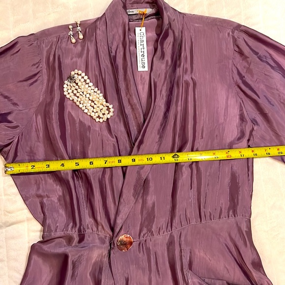 Lavender Silk Wrap Jacket/Dress Full Length - Picture 15 of 16